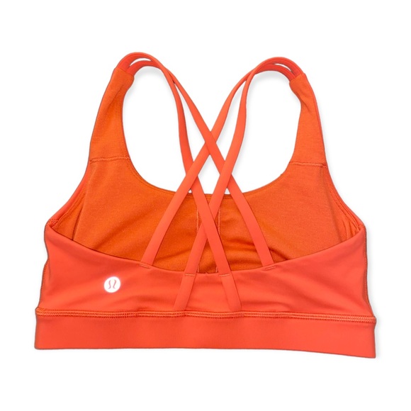 lululemon athletica Other - Lululemon Energy Yoga Sports Bra Medium Support B/D Cups in Orange Brick